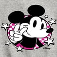 thumbnail image 3 of Disney - Mickey & Friends - Peace Sign - Checkered Background - Toddler And Youth Long Sleeve Graphic T-Shirt, 3 of 5