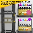 thumbnail image 3 of Soporte para mancuernas LarFafa de 3 niveles, ajustable para 204 kg de capacidad, 3 of 7
