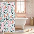thumbnail image 3 of Manfei Kawaii Axolotl Shower Curtain 72Wx72L,Floral Animal Bathroom Curtain, 3 of 6