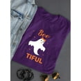 thumbnail image 3 of Bootiful. Ghost W Glitter T-Shirt Women -Image by Shutterstock, Female Small, 3 of 4