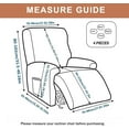 thumbnail image 6 of Recliner Slipcovers 4-Pieces Recliner Covers Recliner Couch Covers Recliner Chair Cover Non Slip Reclining Slipcovers with Storage Pockets Furniture Protector for Living Room, 6 of 8