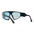 thumbnail image 4 of XXL Oversize Exaggerated 90s Wrap Sport Plastic Sunglasses Matte Black - Orange Mirror, 4 of 4