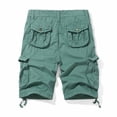 thumbnail image 6 of Eryao Mens Outdoor Hiking Shorts Lightweight Knee Length Cargo Shorts with Multi Pockets Breathable Casual Athletic Shorts,Mint Green,XL, 6 of 6