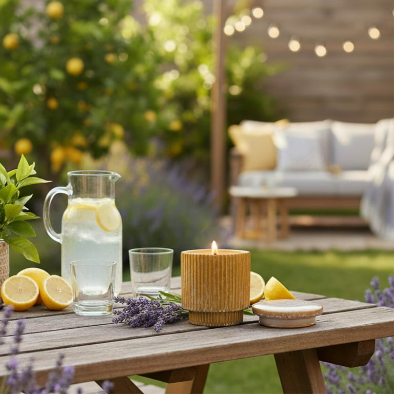 Better Homes & Gardens Lemon & Lavender Outdoor Citronella Candle