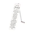thumbnail image 1 of Feltree 2pcs Gadget Stainless Steel Ruler Bookmark Inspirational Text Metal Stationery, 1 of 8