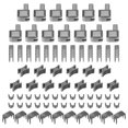 thumbnail image 1 of Unique Bargains Zipper Repair Kits, #5 Metal Latch Slider Retainers Box & Insertion Pins & Top Bottom Stoppers (75Pcs, Black), 1 of 7