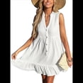 thumbnail image 1 of Traje de Baño para Mujer, 100% Algodón, con Dobladillo con Volantes, para Playa L, 1 of 9