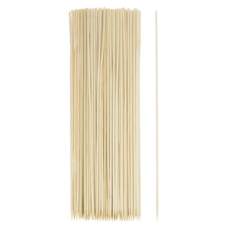 Uxcell 450pcs Bamboo Skewers Sticks 12 Inch 2.5mm Dia Natural Wooden Cocktail Picks