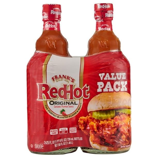Frank's RedHot Original Cayenne Pepper Sauce, 25 oz., 2 pk