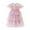 D-Pink, variant on Girls Dresses Sleeveless Round Neck Fly Sleeve Star Moon Sequin Dress Rainbow Tie Dye Dance Party Ruffles Dresses Fashionable Playsuit Purple 5-6 Years
