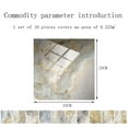 thumbnail image 4 of Yipa 10-100 PACK Peel and Stick Backsplash Tile Adhesive Removable Self-Adhesive Wall Tile Kitchen Backsplash Wall Sticker Tile Retardant for Apartment,Kitchen,Bathroom,Home Decoration, 4 of 9