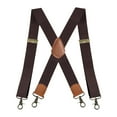 thumbnail image 1 of Tirantes para hombre para pantalones casuales grandes y altos, tirantes para eventos formales Café, 1 of 9