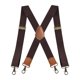 thumbnail image 1 of Tirantes elásticos anchos para hombre, informales, resistentes, para eventos formales Café, 1 of 9