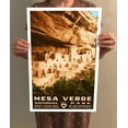 thumbnail image 4 of Mesa Verde Marine National Park Vintage Travel Poster / Postcard WPA Style Retro Colorado, 4 of 4