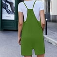 thumbnail image 5 of Tmtolofot One Piece Workout Jumpsuits For Women Solid Color Casual Holiday Bodysuit Backless Tummy Control Sleeveless Jumpsuits V Back Scrunch Yoga Romper , 1#Green , Small, 5 of 8
