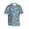 thumbnail image 2 of Fotbe Independence With Gnome Hawaiian Shirt for Men Unisex Summer Beach Casual Short Sleeve Cotton Linen Button Down Shirts-3X-Large, 2 of 9