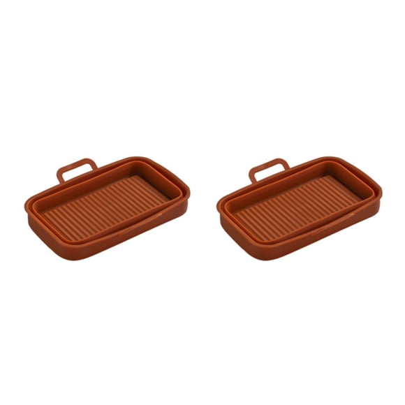 Inteprter Bandeja para freidora, para hornear, suministros para hornear, resistente al calor, accesorios para el hogar lavables de larga Type3 NO3