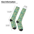 thumbnail image 5 of Daiia Sports Socks Animals with Leaf Printed Novelty Crew Socks for Men Women Knee High Socks Cotton Socks Soft & Breathable Support Unisex Socks, 5 of 9