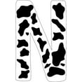 thumbnail image 6 of 10 inch Cow  Animal Print Letter Decals Stickers from A to Z, 6 of 25