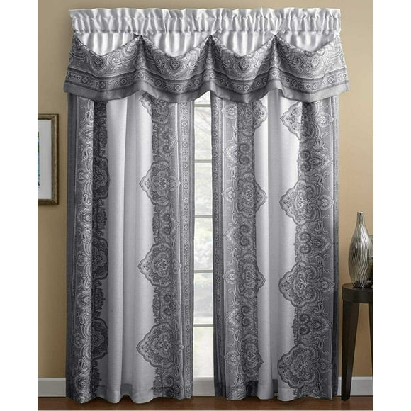 Chapel Hill by Croscill Countess Panel (Grey, 54-Inch by 63-Inch)