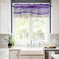 thumbnail image 2 of Coastal Beach Valances for Windows - Purple Kitchen Curtains Valances - Abstract Wave Window Valances Bathroom Window Treatment Modern Ombre Valances Curtains for Living Room Bedroom 54"x18", 2 of 6