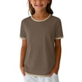 thumbnail image 4 of Hienoo Boys Summer Short Sleeve T-Shirt Casual Breathable Crew Neck Tshirt Top, Sizes 5-14, 4 of 5