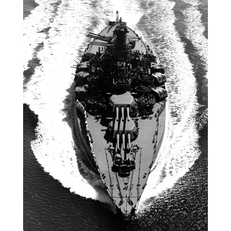 Uss Tennessee Battleship - LAMINATED POSTER The U.S. Navy battleship USS Tennessee (BB-43) underway on 12 May 1943. Tennessee was damaged in the Poster Print 24 x 36