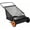 Black+Orange, variant on Senfot 26 Inch Wide Black Hand Push Steel Lawn Sweeper Leaf Collector Large Hopper Bag for Small Yard Lawn Grass Leaves Pine Needle Debris Pick Up