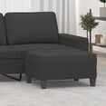 thumbnail image 2 of Puf VidaXL, otomana de tela con 4 patas de madera, color gris oscuro, 2 of 7