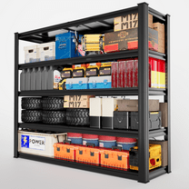 Ztysn 5-Tier Garage Shelving Heavy Duty,Extra Large Metal Shelving Units,2000lbs Capacity,Adjustable Warehouse Industrial Shelves Pallet Racking Organizer,59"L*20"W*79"H,Black