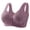 Purple, variant on High Impact Support Sports Bras for Women Women's Sexy Non Magnetic and Non Steel Ring Gathered Bra with Thin Cup and Adjustable Sexy Lace Bra Underwear Pink M
