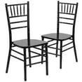 thumbnail image 1 of 2 Pack HERCULES Series Black Wood Chiavari Chair, 1 of 9