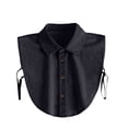 thumbnail image 2 of Fake Collar Detachable Dickey Blouse Denim False Collar Half Shirts for Women, 2 of 6