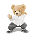 thumbnail image 3 of Women's 100% Cotton Comfortable Tee with Kung Fu Bear Design, 3 of 11