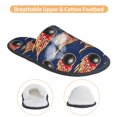 thumbnail image 3 of Balery Bowling Ball And Flame Pantuflas de Casa de Felpa Silenciosas con Diseño Estampado, Zapatillas Cómodas Antideslizantes de Algodón para Interior-Medium, 3 of 8