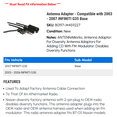 thumbnail image 2 of Antenna Adapter - Compatible with 2003 - 2007 INFINITI G35 Base 2004 2005 2006, 2 of 2