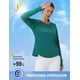 thumbnail image 2 of Camisa solar SPEXIAL para mujer, manga larga, protección UV, color verde, XS, 2 of 6