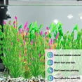 thumbnail image 3 of Plantas acuáticas artificiales para acuario, decoración de plantas de pecera de plástico, 10 piezas., 3 of 5
