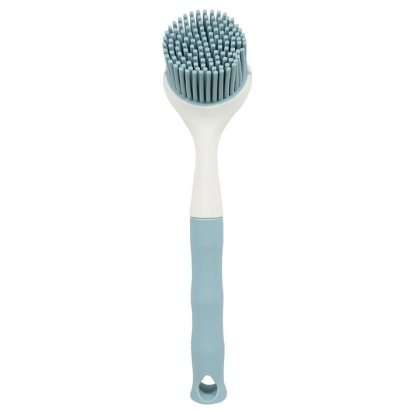 BRIGHTFUFU Cepillo para platos con mango largo, cepillo para fregar platos, cepillo de mano para ollas