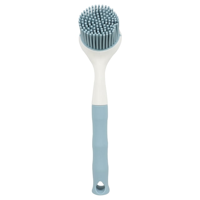 BRIGHTFUFU Cepillo para platos con mango largo, cepillo para fregar platos, cepillo de mano para ollas