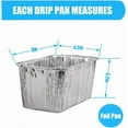 thumbnail image 2 of 25 Pack Foil Drip Pan Liners for Char Griller 8128 8036 8536 Flat Iron Griddle Gas Grills, Compatible with CharGriller Flatiron Griddle Grease Cup Liners, Aluminum Pans Disposable 7" x 4.2", 2 of 12