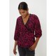 thumbnail image 2 of Dorothy Perkins - Jersey Estampado Animal de Jersey para Mujer (Rojo, Negro), 2 of 2