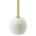 thumbnail image 5 of Modway Aliza Round Iron Metal & Marble Side Table in Brass and White, 5 of 10