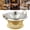 Gold, variant on Stainless Steel Chafing Dish Buffet, Warmers Container with Support Frame, Lid, Handle and Fuel Holder for Parties Wedding Restaurant (Bronze)