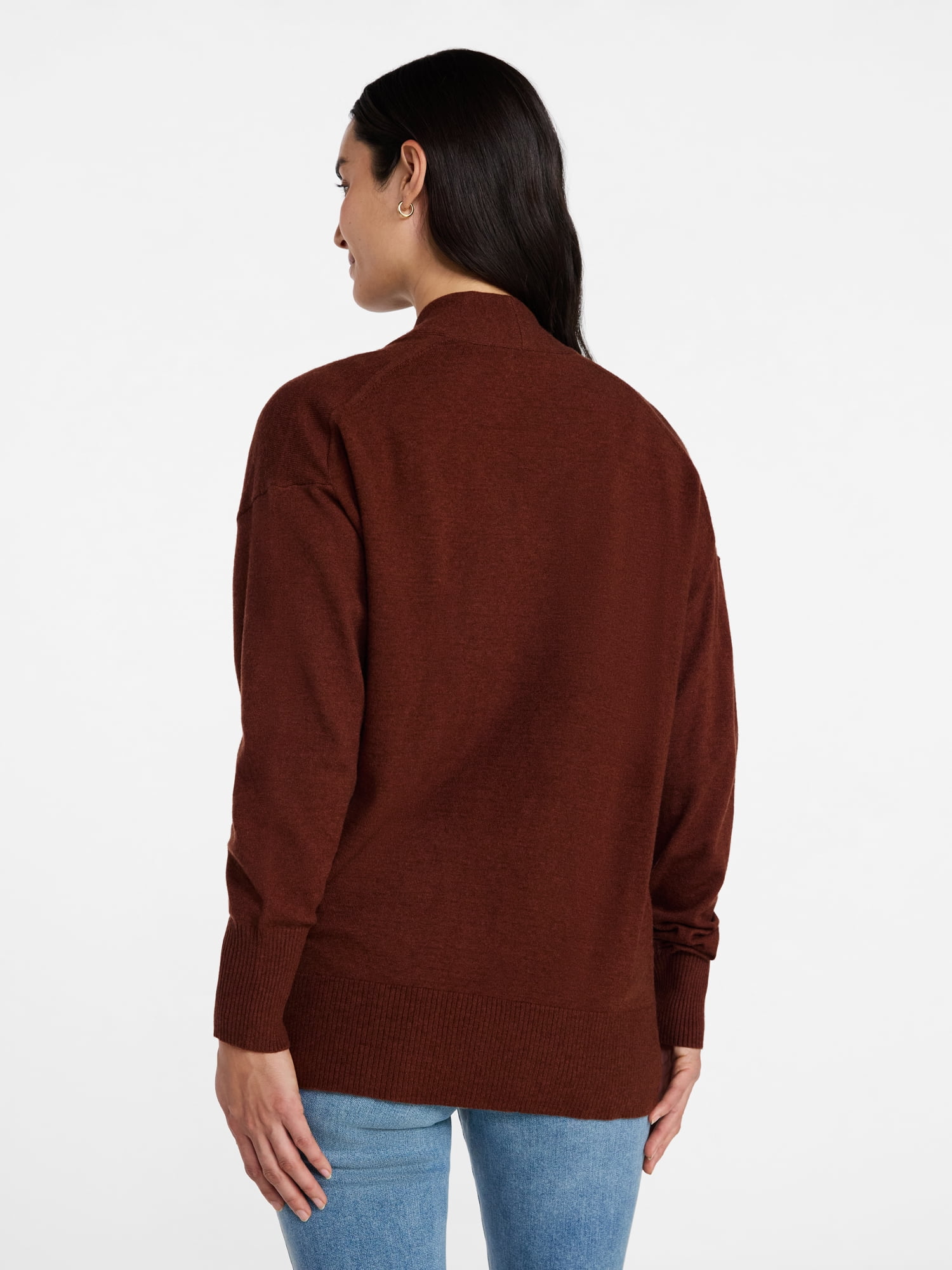 Time and Tru Open Front Cardigan Missy, size XS to XXXL