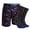 Navy Blue, variant on 2UNDR Men's Swing Shift Boxer Brief- Groove Sock Pack (Aloha, Small)