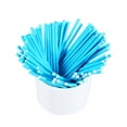 thumbnail image 1 of 100 Pcs/Set Colorful Lollipop Sticks Cake Pop Sticks for Candy Chocolate 10cm Blue, 1 of 5