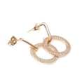 thumbnail image 4 of Aretes Ametrinaa Coqueta Broquel Aro Zirconias Chapa Oro 18k, 4 of 5