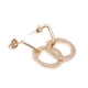 thumbnail image 4 of Aretes Ametrinaa Coqueta Broquel Aro Zirconias Chapa Oro 18k, 4 of 5