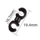 thumbnail image 3 of 10 Uds. Cable de engranaje de freno de bicicleta Clips de estilo S gancho de línea de guía de manguera (negro), 3 of 8